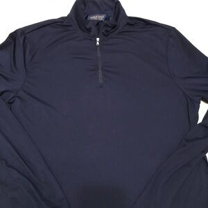 Polo Golf Navy Quarter-Zip Pullover - Men’s Size: Large - True Classic RN# 41381